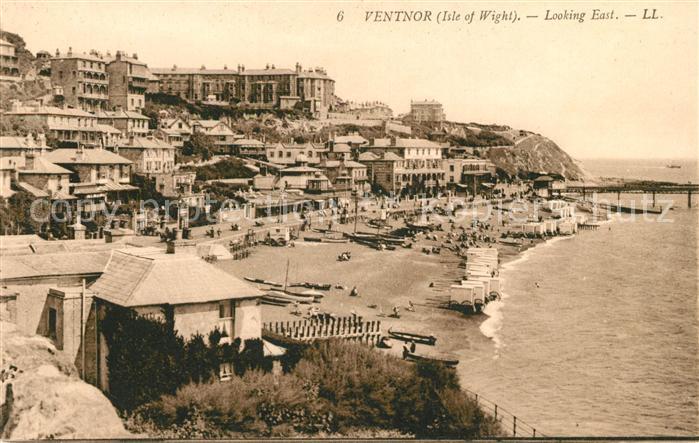 Ventnor Isle of Wight Beach Coast looking east