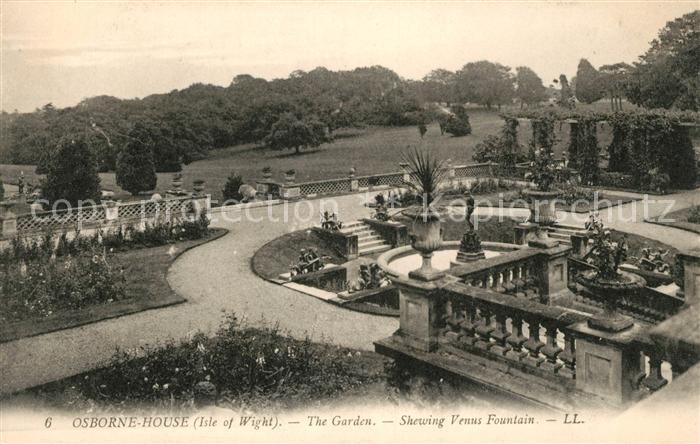 Osborne Isle of Wight Garden showing Venus Fountain