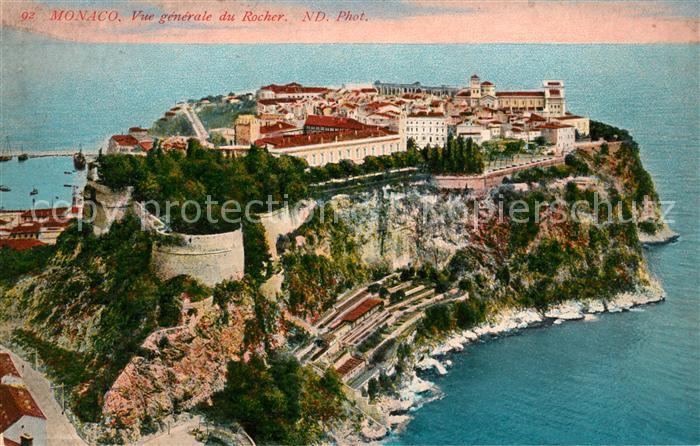 Monaco Vue generale du Rocher de la Principauté