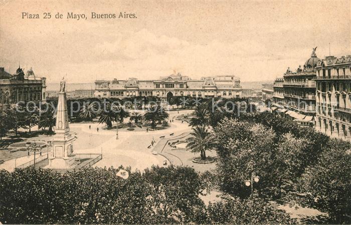 Buenos Aires Plaza 25 de Mayo Monumento