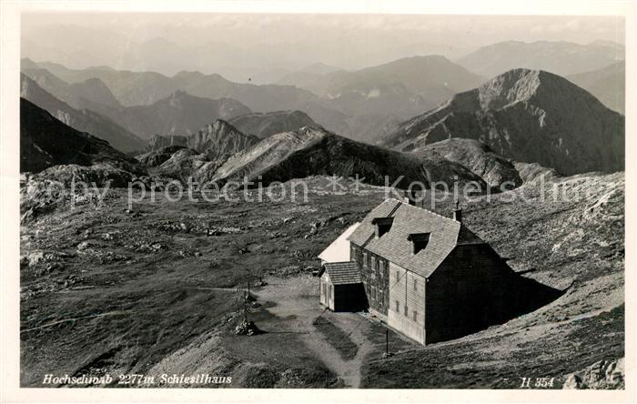 Hochschwab Schiestlhaus Berghuette Alpenpanorama