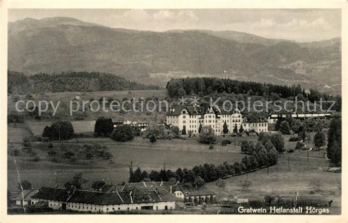 Hoergas Grafwein Heilanstalt Landschaftspanorama Alpen