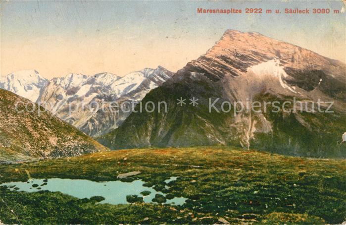 Saeuleck Maresnaspitze Gebirgspanorama Ankogelgruppe
