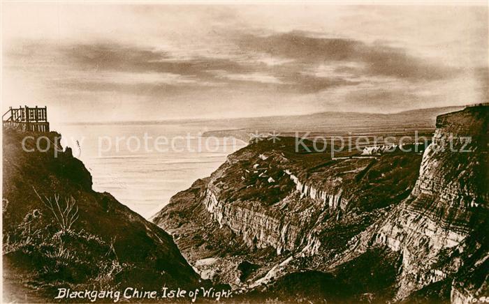 Isle of Wight UK Panorama Blackgang Chine Coast