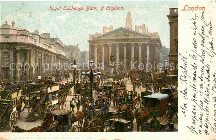 London Royal Exchange Bank of England Monument
