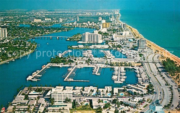 Fort Lauderdale Aerial view with Bahia Mar Yacht Basin