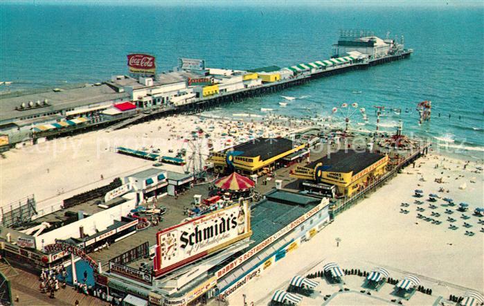 Atlantic City New Jersey Steeplechase Pier with Steel Pier in the background aer