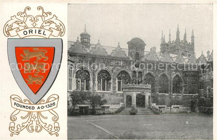 Oxford Oxfordshire Oriel College Wappen