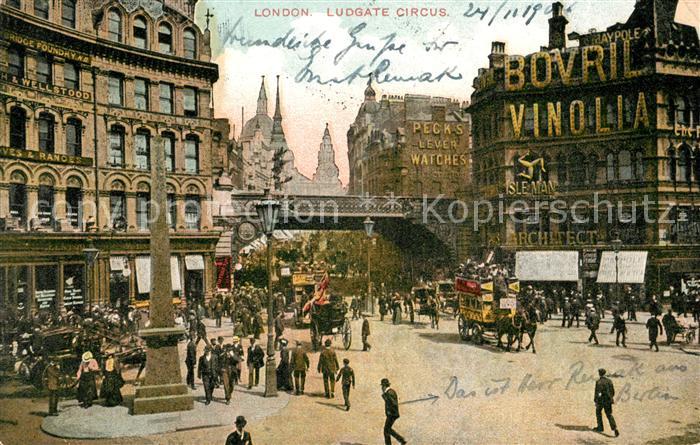 London Ludgate Circus Traffic