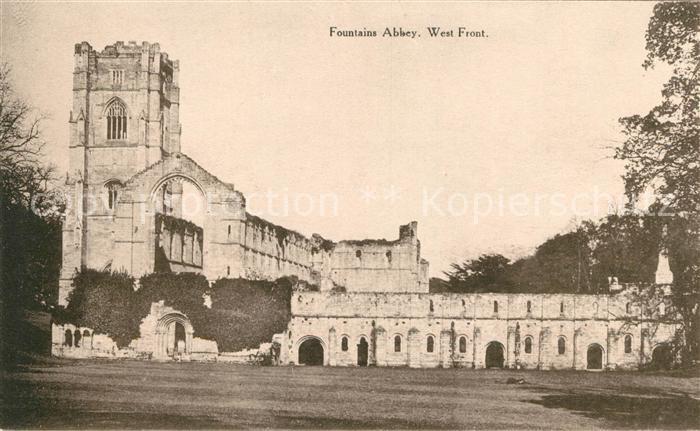 Cumbria Fountains Abbey west front