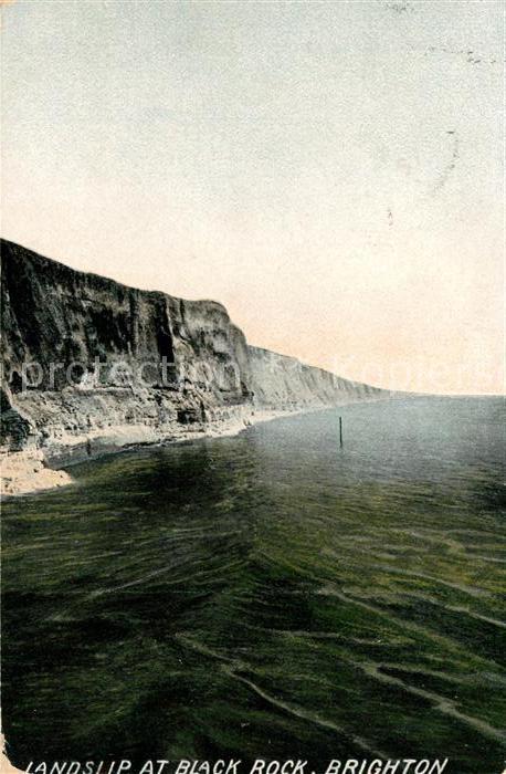 Brighton East Sussex Landslip at Black Rock Coast
