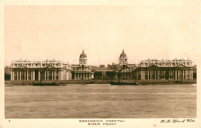 Greenwich London Hospital River front