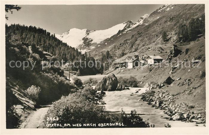 oetztal Tirol Am Weg nach Obergurgl Bergbach oetztaler Alpen