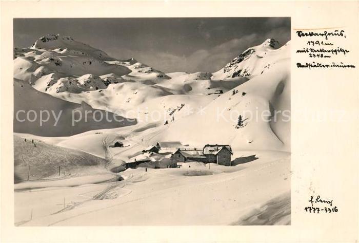 Obertauern Seekarthaus Berghaus mit Seekarspitze Radstaedter Tauern