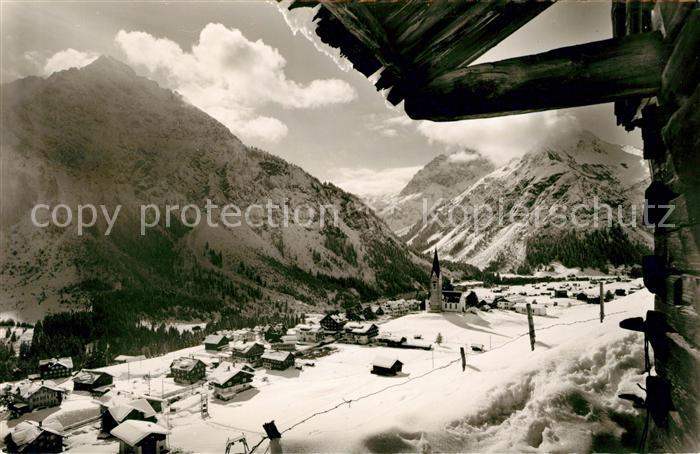 Mittelberg Kleinwalsertal Wintersportplatz Alpenpanorama