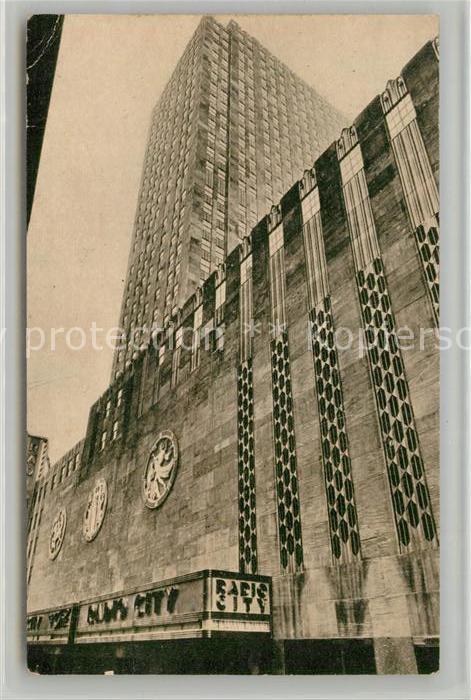 New York City Radio City Music Hall Building Skyscraper