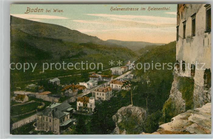 Baden Wien Helenenstrasse im Helenenthal Burgruine