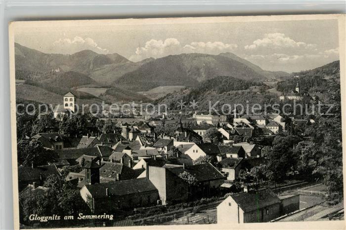 Gloggnitz Niederoesterreich Panorama Semmeringgebiet