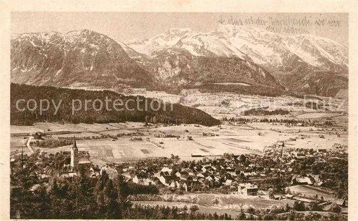 Windischgarsten Gesamtansicht mit Alpenpanorama