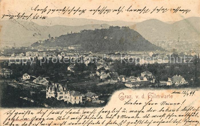 Graz Steiermark Stadtpanorama Blick von der Hilmwarte