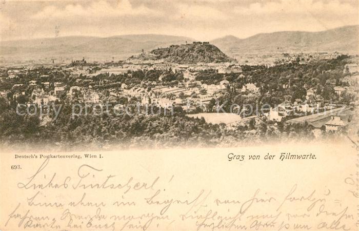 Graz Steiermark Stadtpanorama Blick von der Hilmwarte
