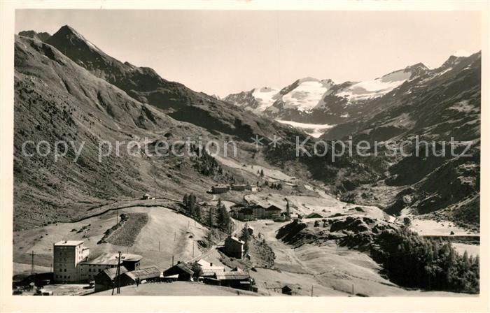 Obergurgl Soelden Tirol Panorama Gletscherdorf mit Schafkogl oetztaler Alpen