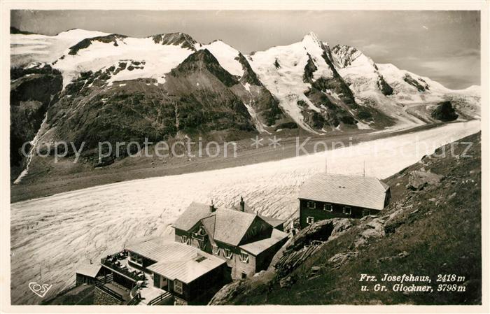 Heiligenblut Kaernten Franz Josefshaus Gletscher Grossglockner Hohe Tauern