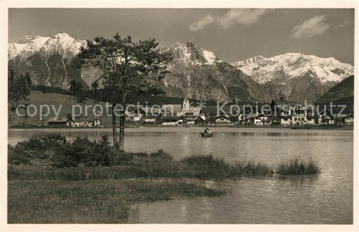 Seefeld Tirol Blick vom Wildsee Karwendelgebirge