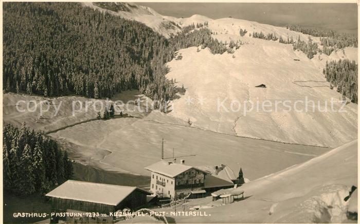 Kitzbuehel Tirol Gasthaus Passturn Wintersportplatz Alpen