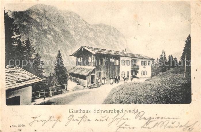 Schwarzbachwacht Gasthaus Schwarzbachwacht Gebirgspass Berchtesgadener Alpen