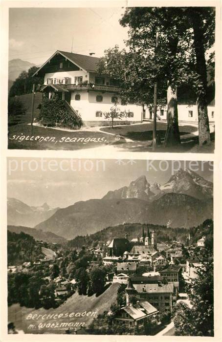 BERCHTESGADEN Bayern Panorama mit Watzmann Berchtesgadener Alpen Gaestehaus Sigl