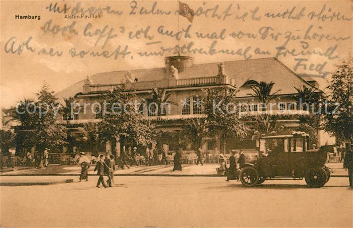 HAMBURG  CITY Alsterpavillon Automobil