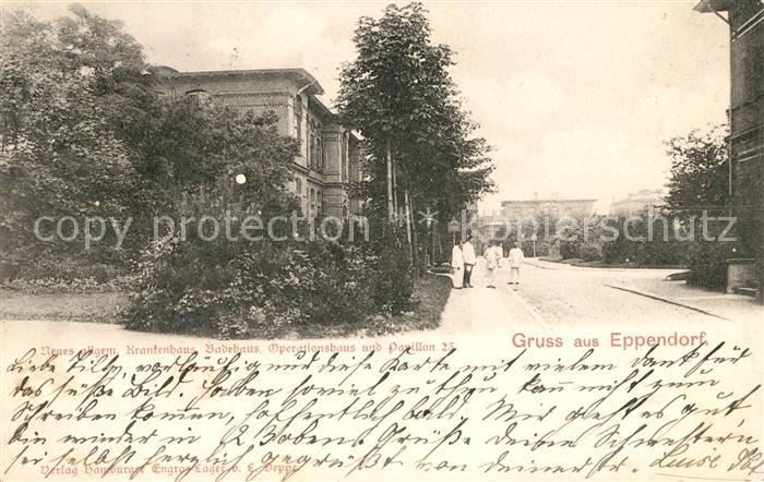 Eppendorf Hamburg Neues Krankenhaus Badehaus Operationshaus Pavillon 23