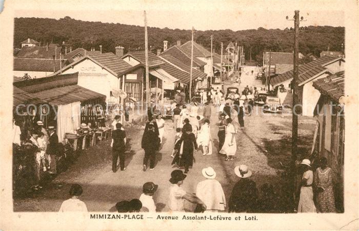 Mimizan Plage Avenue Assolant Lefèvre et Loti