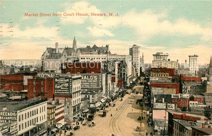 Newark New Jersey Market Street from Court House