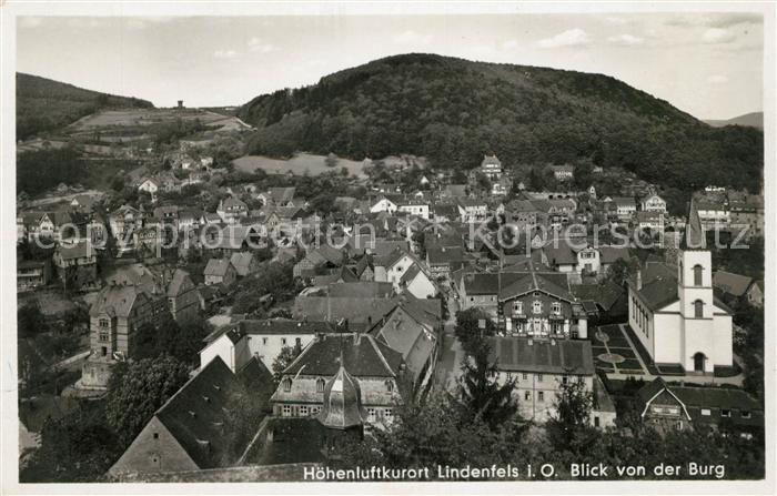 Lindenfels Odenwald Hoehenluftkurort Blick von der Burg
