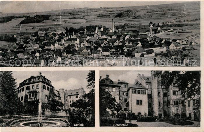 Thuengen Fliegeraufnahme Schloss Schlosshof