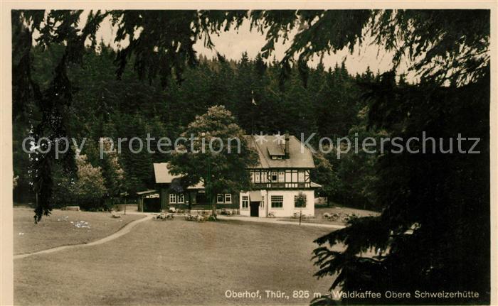 Oberhof Thueringen Waldkaffee Obere Schweizerhuette