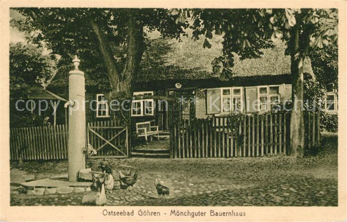 Goehren Ruegen Moenchguter Bauernhaus Brunnen