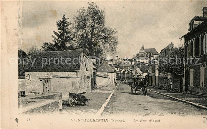 Saint-Florentin 89 Rue d Aval Pferdekutsche