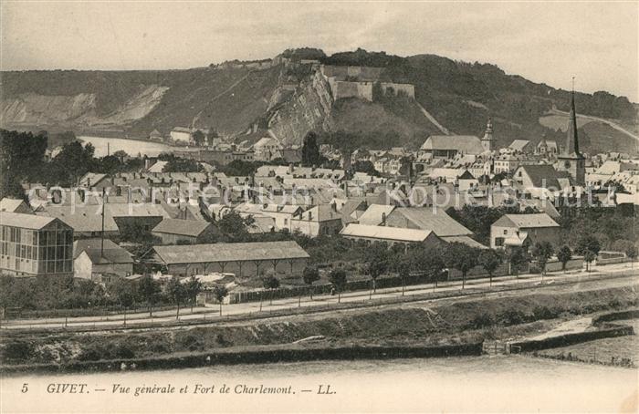 Givet Ardennes Vue Generale et Fort de Charlemont