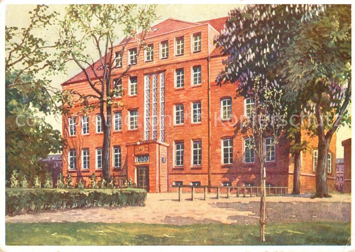 HAMBURG CITY Rauhes Haus Wichernschule Kuenstlerkarte NZ4
