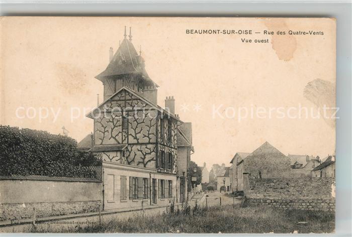 Beaumont-sur-Oise Rue des Quatre Vents vue ouest
