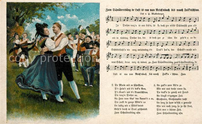 Liederkarte Zum Schnäderedäng de Luft is raa Tanz T