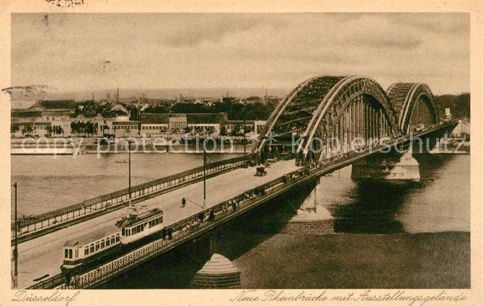 Strassenbahn Duesseldorf Neue Rheinbruecke Ausstellungsgelaende