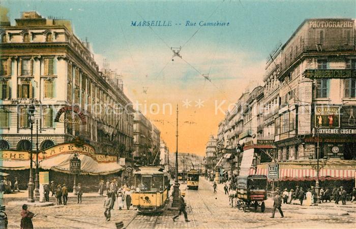 Strassenbahn Marseille Rue Cannebiere