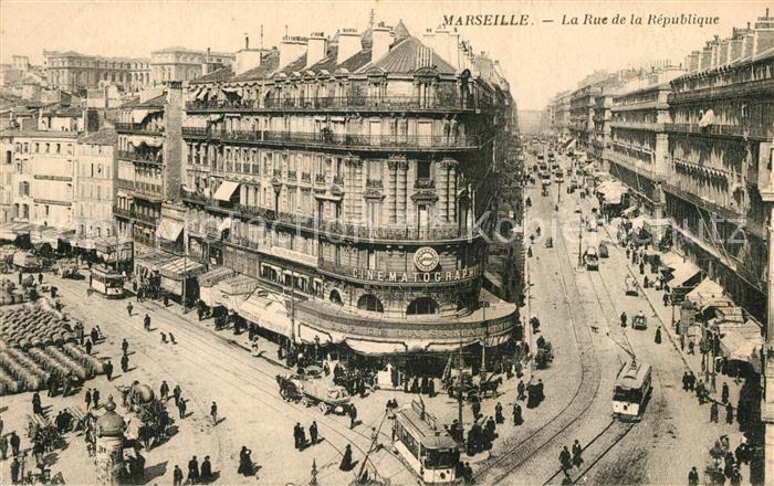 Strassenbahn Marseille Rue de la Republique