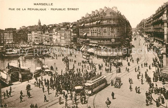 Strassenbahn Marseille Rue de la Republique