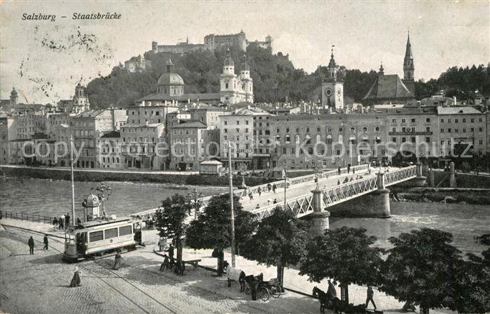 Strassenbahn Salzburg Staatsbruecke