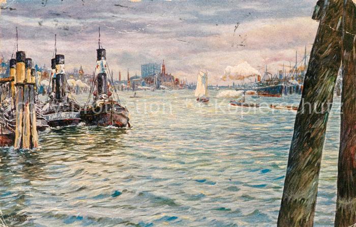 Ullmann Max Hamburg Hafen Landungsbrücken